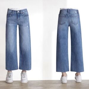 Ceros High Rise Crop Wide Leg Jeans Malibu Size Girls 14; Women’s Size 2
